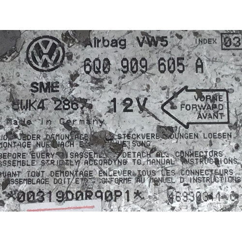 Volkswagen Golf Bora Polo Airbag Beyni 6Q0909605A 5WK42867