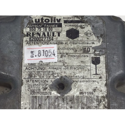 Renault Kangoo Airbag Beyni 8200027784B 550751800