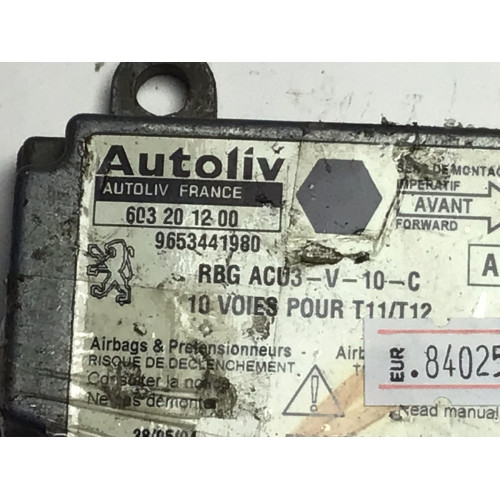 Peugeot 206 Airbag Beyni 603201200 9653441980