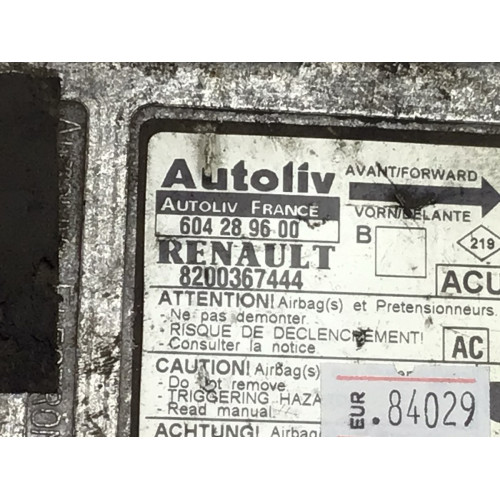 Renault Megane 2 Airbag Beyni 8200367444 604289600