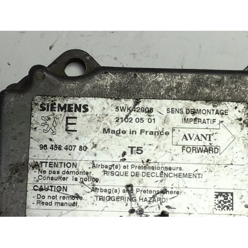 Peugeot 307 Airbag Beyni 9645840780 5WK42908