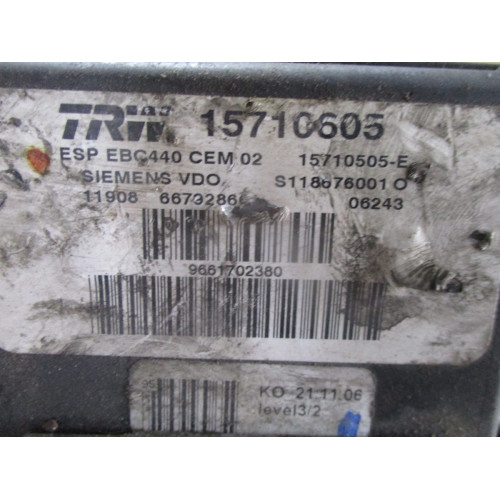Peugeot 407 ABS Beyni 15710605 15710505-E 9661702380 S118676001O