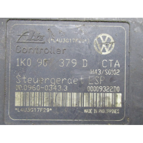 Volkswagen Golf Audi A3 Touran ABS Beyni 1K0907379D 10.0960-0343.3 1K0614517B 