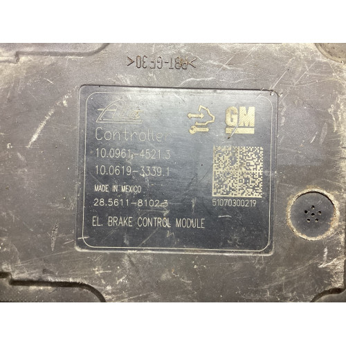 Opel Astra J Abs Beyni 10.0961-4521.3 10.0619-3339.1 28.5611-8102.3 13347808 10.0212-0541.4