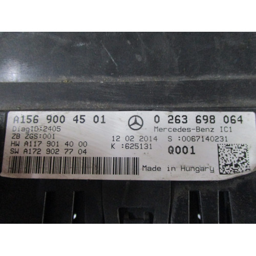 Mercedes GLA W156 Dizel Kilometre Saati Gösterge Paneli A1569004501