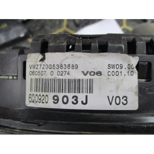 Volkswagen Polo Benzinli Kilometre Saati Gösterge Paneli 6Q0920903J