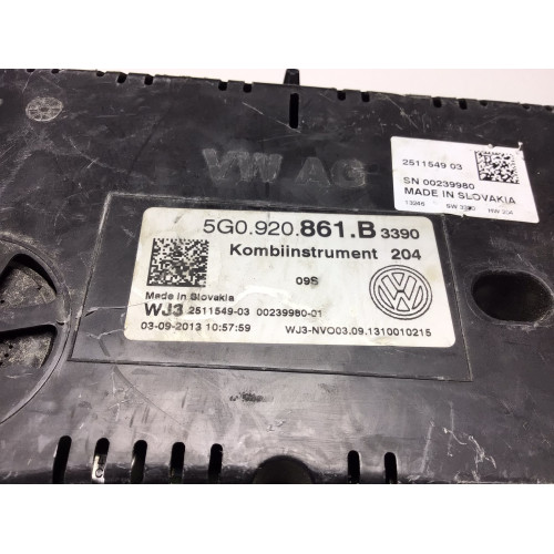 Z Volkswagen Golf 7 Kilometre Saati Gösterge Paneli 5G0920861B