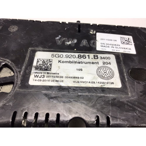 Z Volkswagen Golf 7 Kilometre Saati Gösterge Paneli 5G0920861B