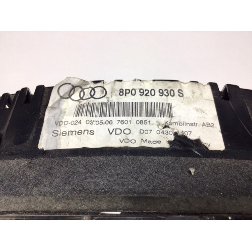 Z Audi A3 Kilometre Saati Gösterge Paneli 8P0920930S