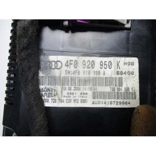 Audi A6 Kilometre Saati Gösterge Paneli 4F0920950K