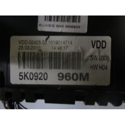 Volkswagen Golf Kilometre Saati Gösterge Paneli 5K0920960M