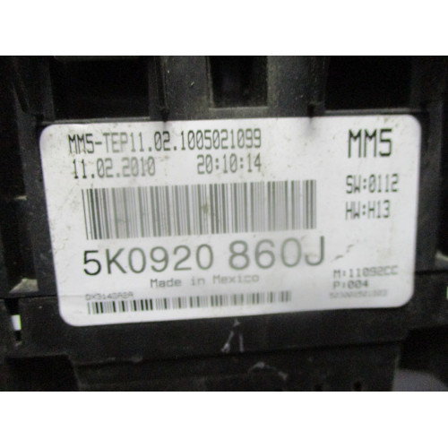 Volkswagen Golf 6 1.6 Kilometre Saati Gösterge Paneli 5K0920860J
