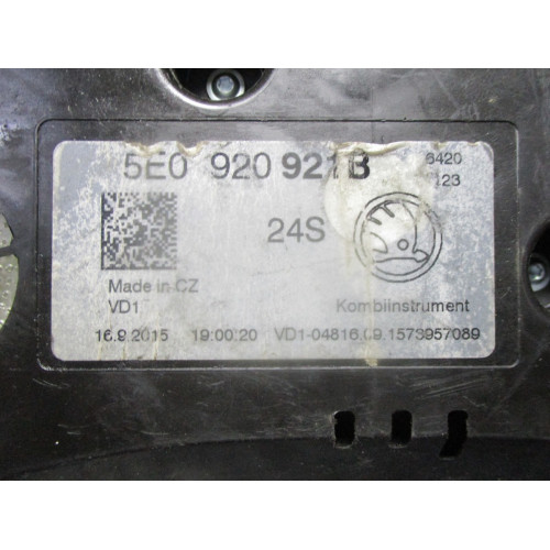Skoda Octavia 3 1.6 TDI Kilometre Saati Gösterge Paneli 5E0920921B