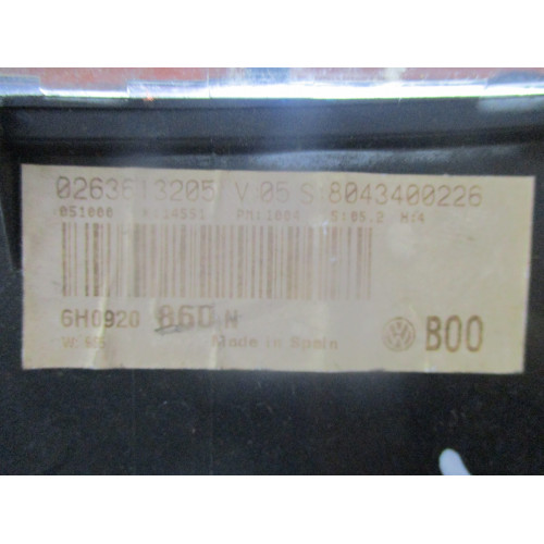 Volkswagen Polo Kilometre Saati Gösterge Paneli 6H0920860N 0263613205