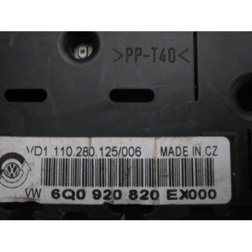 Volkswagen Polo Kilometre Saati Gösterge Paneli 6Q0920820EX