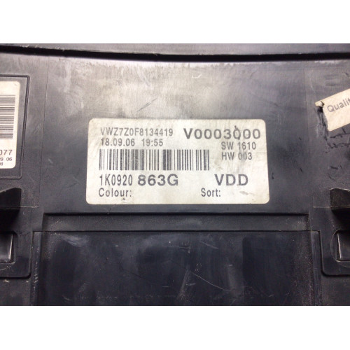 Volkswagen Golf 5 Kilometre Saati Gösterge Paneli 1K0920863G