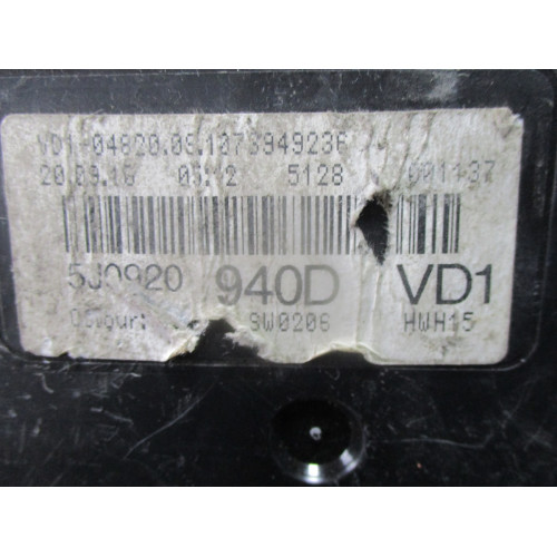 Skoda Fabia 2 Kilometre Saati Gösterge Paneli 5J0920940D
