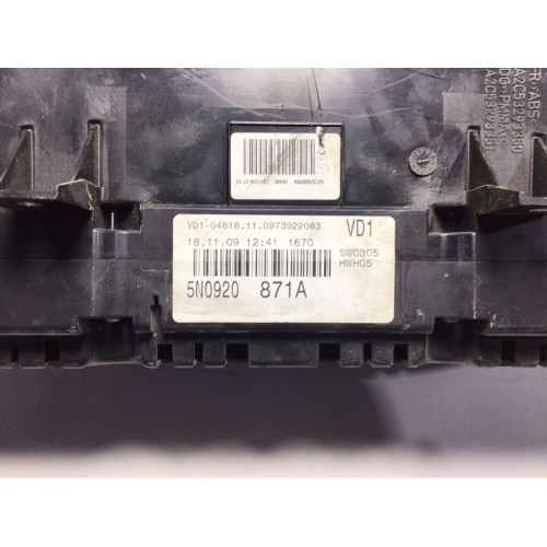 Z Volkswagen Tiguan Kilometre Saati Gösterge Paneli 5N0920871A