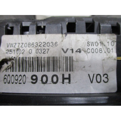 Volkswagen Polo Dizel Kilometre Saati Gösterge Paneli 6Q0920900H