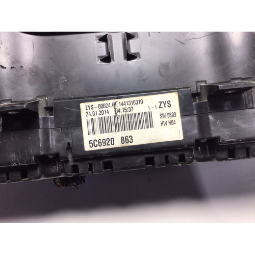 z Volkswagen Jetta 6 Kilometre Saati Gösterge Paneli 5C6920863