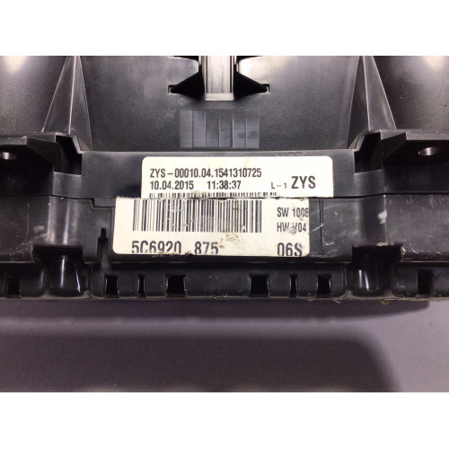 Volkswagen Jetta 6 Kilometre Saati Gösterge Paneli 5C6920875