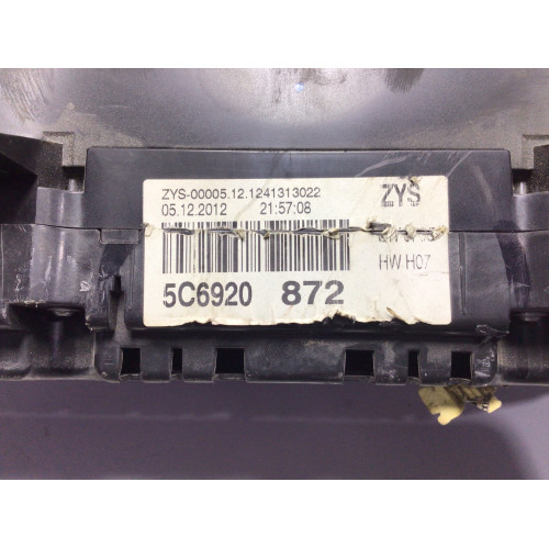 Volkswagen Jetta Kilometre Saati Gösterge Paneli 5C6920872