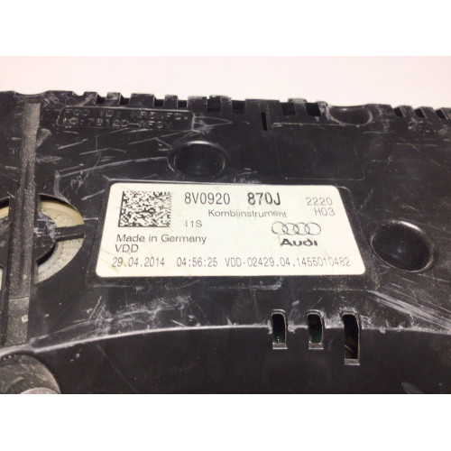 Audi A3 TSI Kilometre Saati Gösterge Paneli 8V0920870J