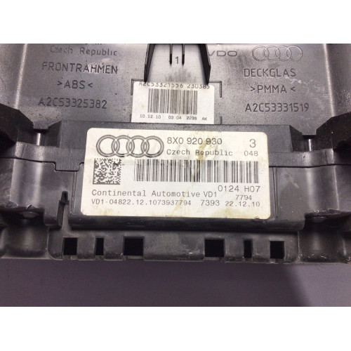 Audi A1 Kilometre Saati Gösterge Paneli 8X0920930