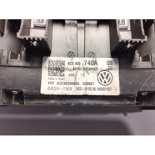 Volkswagen Polo 1.4 TSI Kilometre Saati Gösterge Paneli 6C0920740A