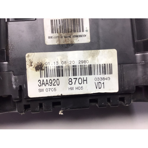 Volkswagen Passat B7 Kilometre Saati Gösterge Paneli 3AA920870H