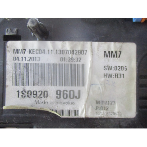 Volkswagen Up Kilometre Saati Gösterge Paneli 1S0920960J