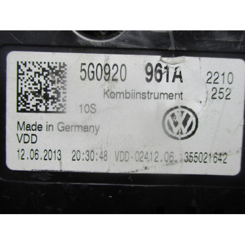 Volkswagen Golf Kilometre Saati Gösterge Paneli 5G0920961A