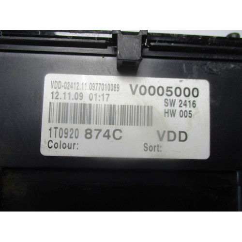 Volkswagen kilometre Saati Gösterge Paneli 1T0920874C