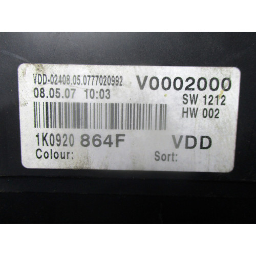 Volkswagen Golf 5 Kilometre Saati Gösterge Paneli 1K0920864F