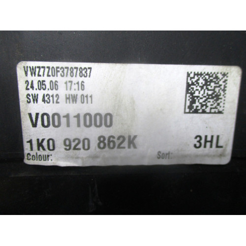 Volkswagen Golf 5 Benzinli Kilometre Saati Gösterge Paneli 1K0920862K