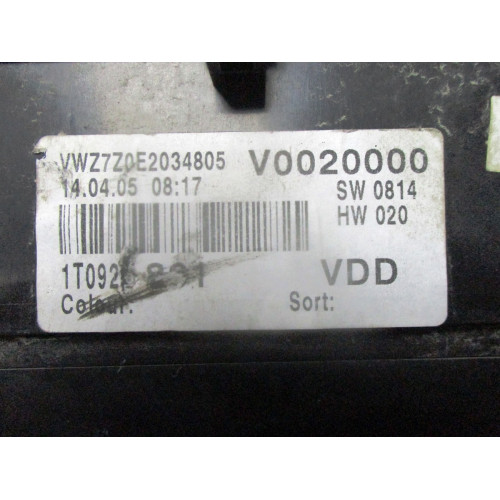 Volkswagen Touran Kilometre Saati Gösterge Paneli 1T0920881