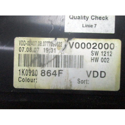 Volkswagen Golf 5 Kilometre Saati Gösterge Paneli 1K0920864F