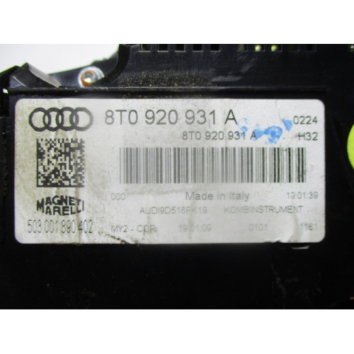 Audi A5 Kilometre Saati Gösterge Paneli 8T0920931A