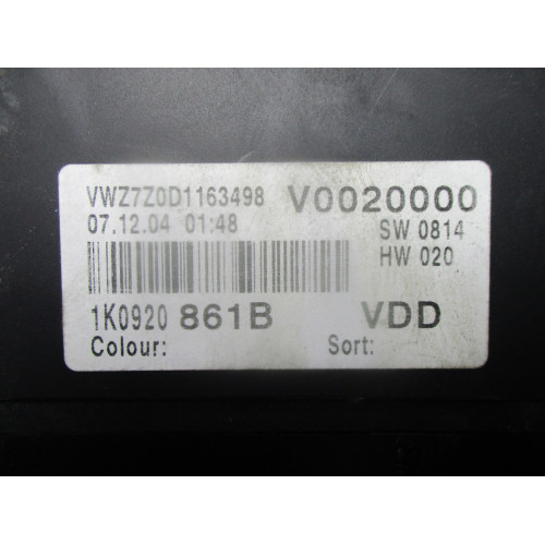 Volkswagen Golf 5 Kilometre Saati Gösterge Paneli 1K0920861B