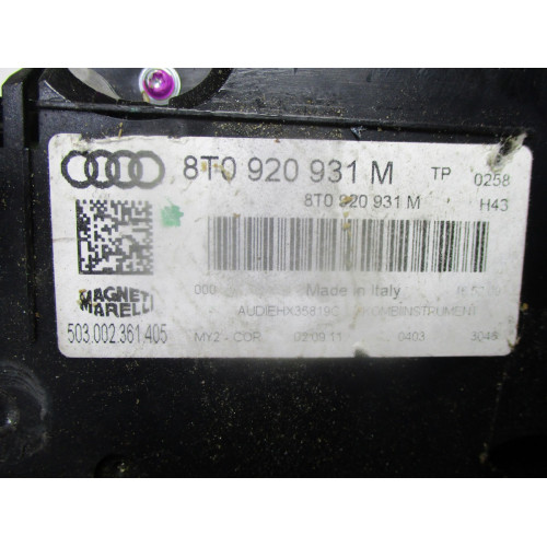 Audi A5 Kilometre Saati Gösterge Paneli 8T0920931M