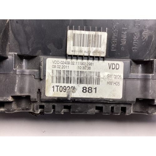 Volkswagen Touran Kilometre Saati Gösterge Paneli 1T0920881