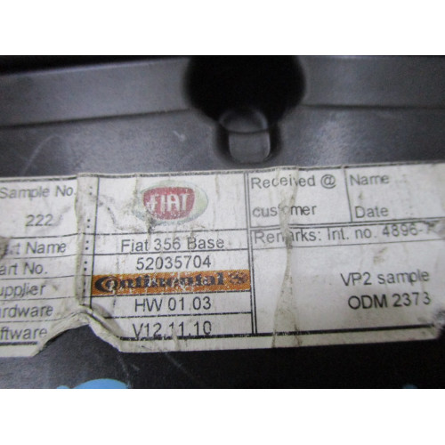 Fiat Tipo Egea Benzinli Kilometre Saati Gösterge Paneli 52035704