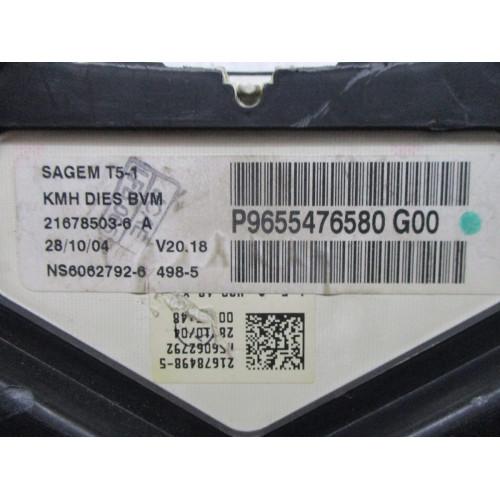 Peugeot 307 Dizel Kilometre Saati Gösterge  Paneli P9655476580G