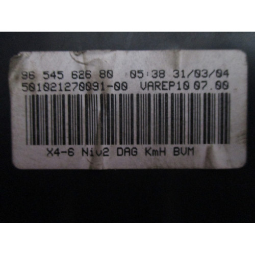 Citroen C5 Benzinli Kilometre Saati Gösterge Paneli 9654562680