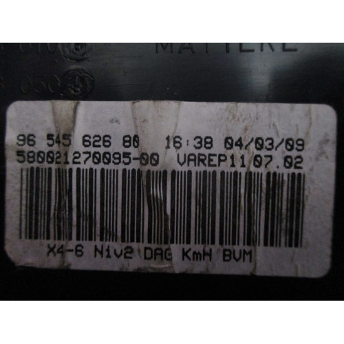 Citroen C5 Benzinli Kilometre Saati Gösterge Paneli 9654562680