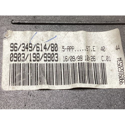 Peugeot 206 Kilometre Saati Gösterge Paneli 9634961480 09031989903 Çift Soket