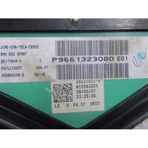 Peugeot 307 Benzinli Kilometre Saati Gösterge Paneli P9661323080