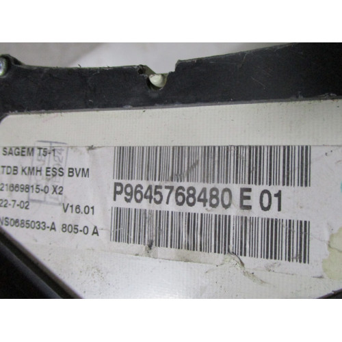 Peugeot 307 Benzinli Kilometre Saati Gösterge Paneli P9645768480 E