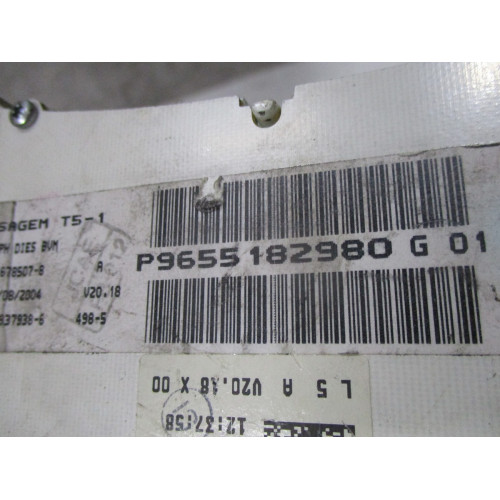 Peugeot 307 Dizel Kilometre Saati Gösterge Paneli P9655182980 G