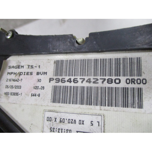 Peugeot 307 Dizel Kilometre Saati Gösterge Paneli P9646742780